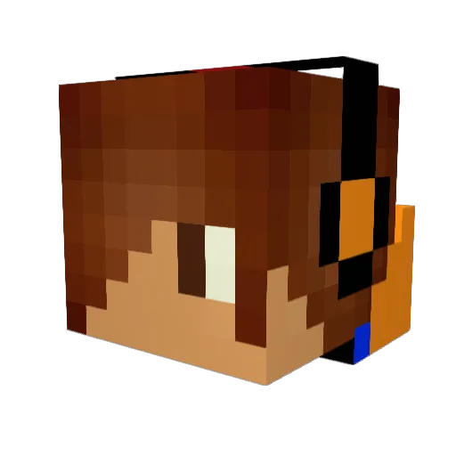budderman293 Minecraft avatar head, 3D render