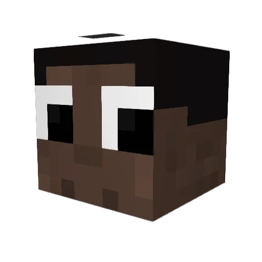 buddstar Minecraft avatar head, 3D render