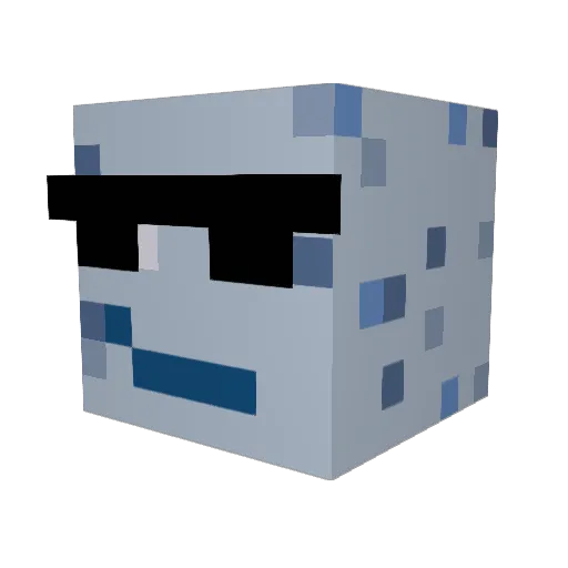 buddybob555 Minecraft avatar head, 3D render