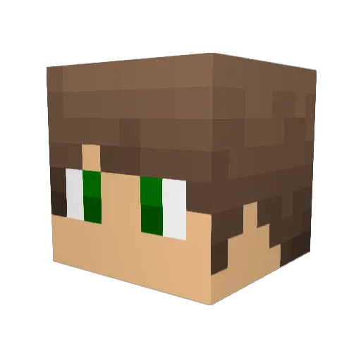 buddyjjohnson Minecraft avatar head, 3D render