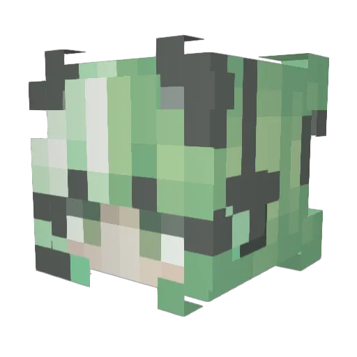 buddykitty Minecraft avatar head, 3D render
