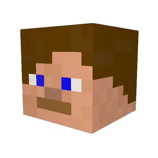 budgiewho Minecraft avatar head, 3D render