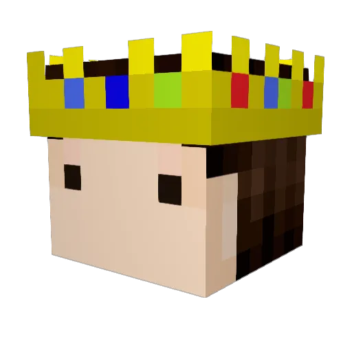 budgo Minecraft avatar head, 3D render