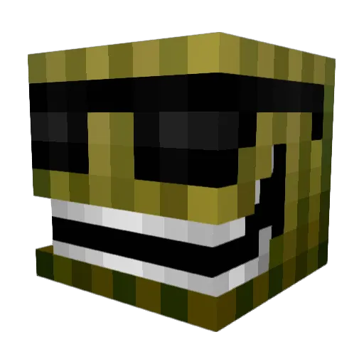 budo Minecraft avatar head, 3D render