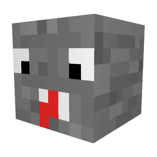 budrins Minecraft avatar head, 3D render