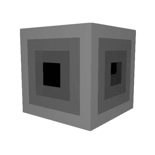 budubud Minecraft avatar head, 3D render