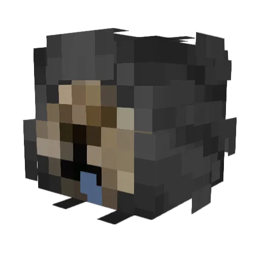 buenozao Minecraft avatar head, 3D render