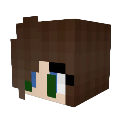 buenviajebby Minecraft avatar head, 3D render