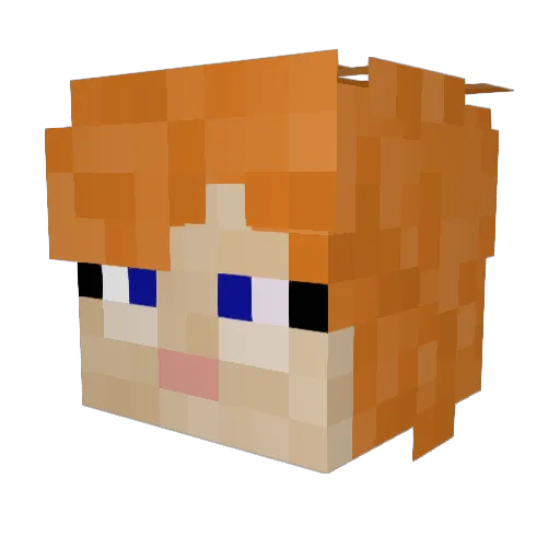 buffooneryi Minecraft avatar head, 3D render