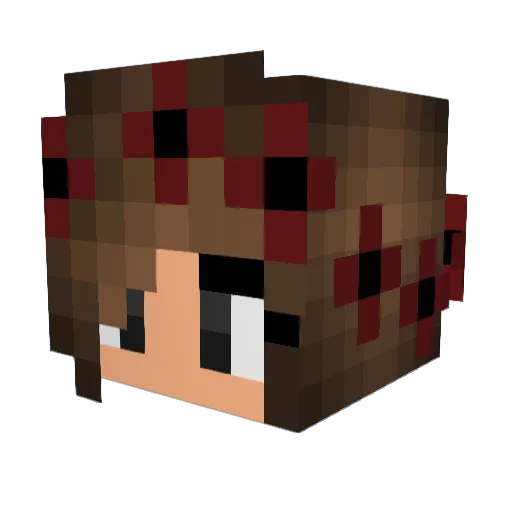 buffowen Minecraft avatar head, 3D render
