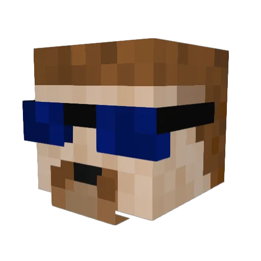bug3650 Minecraft avatar head, 3D render