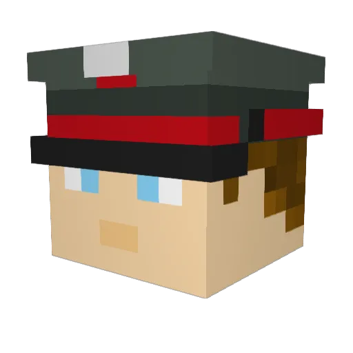 bug3758 Minecraft avatar head, 3D render