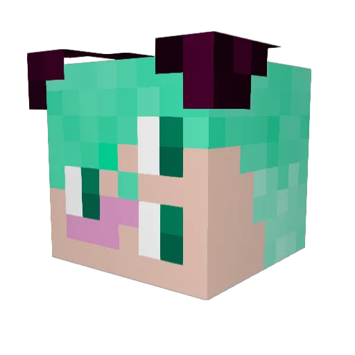 bugBbear Minecraft avatar head, 3D render