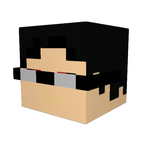 bugabee666 Minecraft avatar head, 3D render