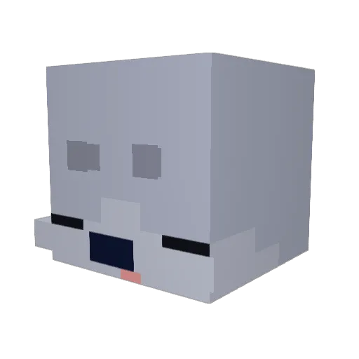 bugboba Minecraft avatar head, 3D render
