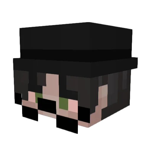 bugbonic Minecraft avatar head, 3D render