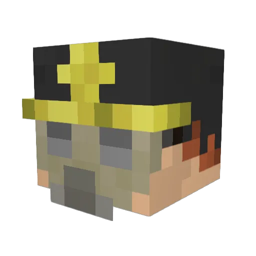 buge141 Minecraft avatar head, 3D render