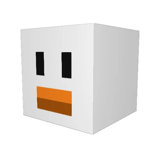 bugly_wugly Minecraft avatar head, 3D render