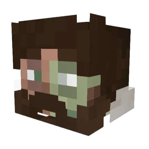 bugsis Minecraft avatar head, 3D render