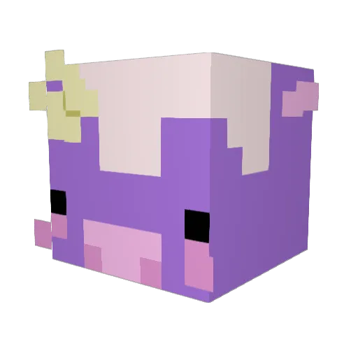 bugtoe Minecraft avatar head, 3D render