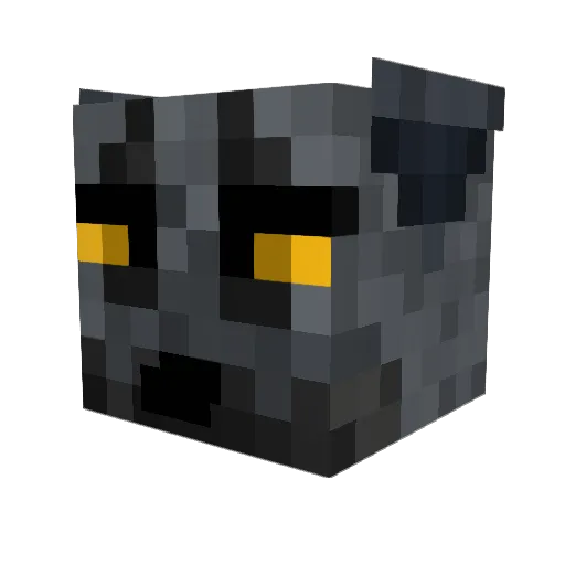 bugwinged Minecraft avatar head, 3D render