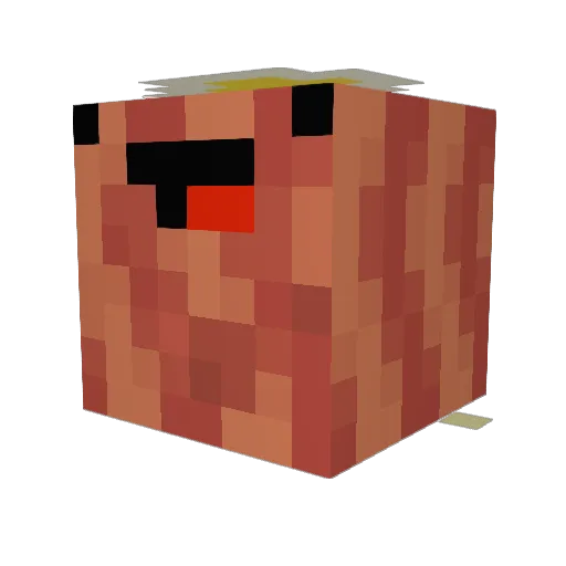 bugzy78 Minecraft avatar head, 3D render