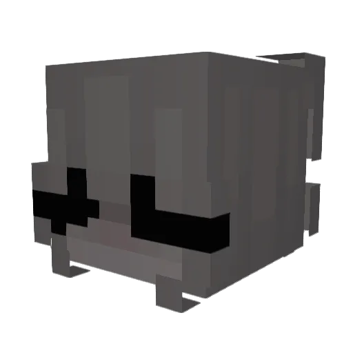 buhba Minecraft avatar head, 3D render