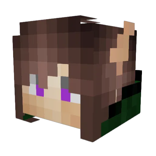 buhtheghost Minecraft avatar head, 3D render