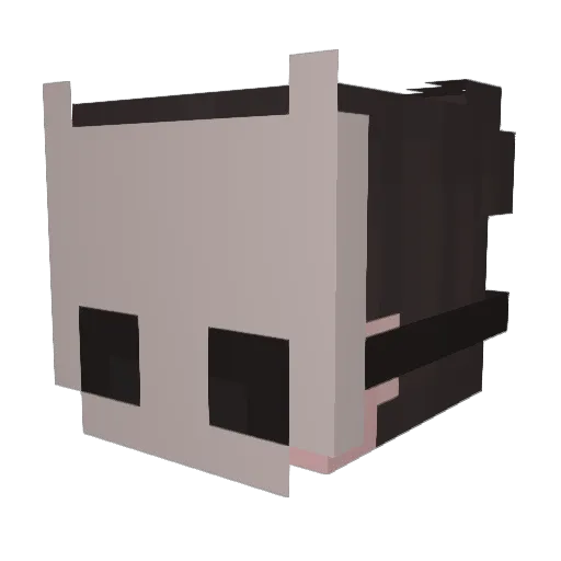 buiiuw Minecraft avatar head, 3D render