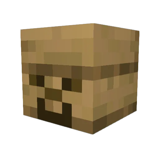 build28 Minecraft avatar head, 3D render