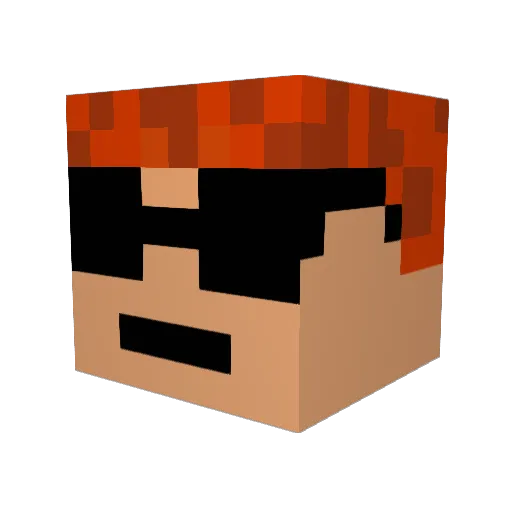 buildabrick299 Minecraft avatar head, 3D render