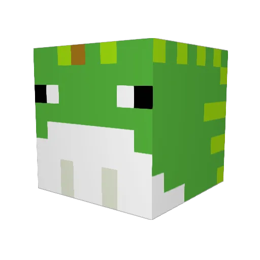 builder122333 Minecraft avatar head, 3D render