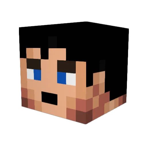 builderjorge Minecraft avatar head, 3D render
