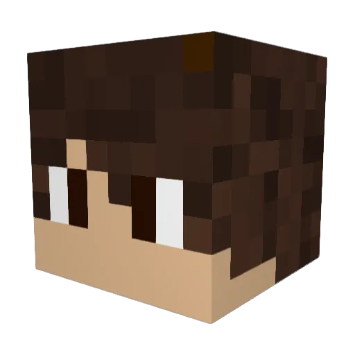 builderleonard Minecraft avatar head, 3D render