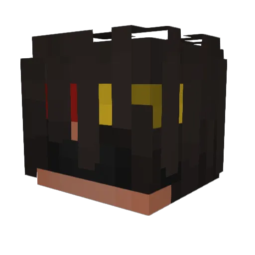 builderzack Minecraft avatar head, 3D render