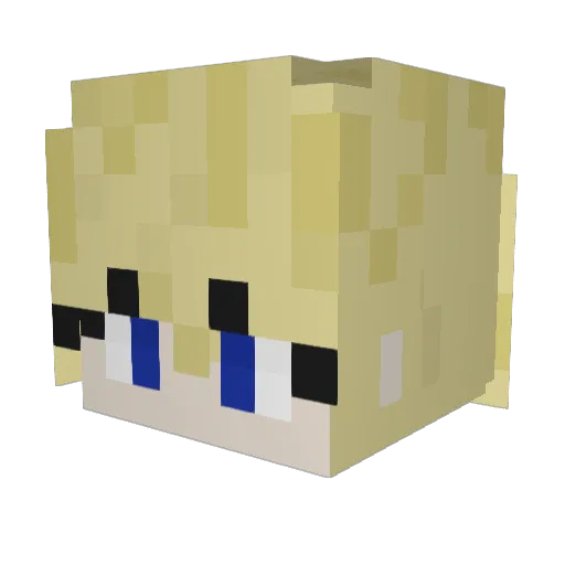 buildingmania Minecraft avatar head, 3D render