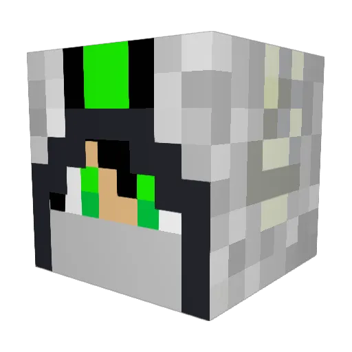 buildmaster1916 Minecraft avatar head, 3D render