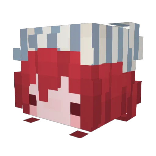 buingrie Minecraft avatar head, 3D render