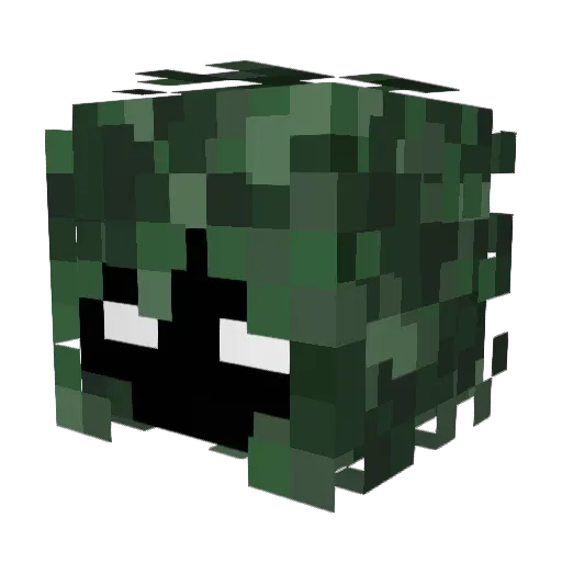 buittere Minecraft avatar head, 3D render