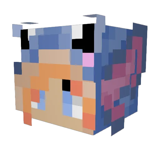 buj5466 Minecraft avatar head, 3D render