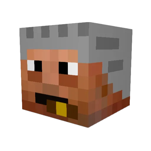 bujaah Minecraft avatar head, 3D render