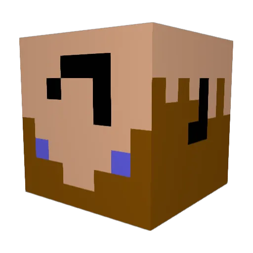 buji097 Minecraft avatar head, 3D render
