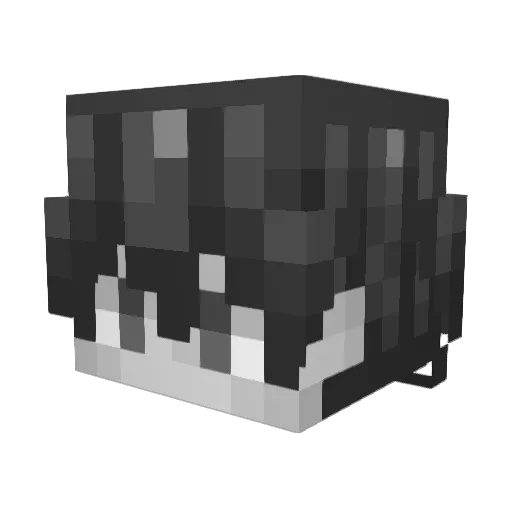 bujige Minecraft avatar head, 3D render