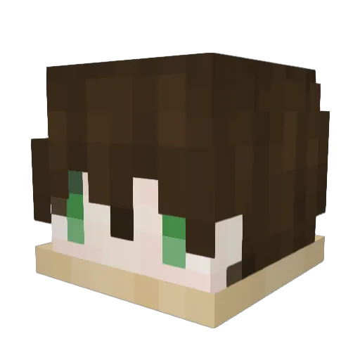 bujing777 Minecraft avatar head, 3D render