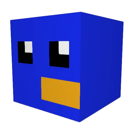 buka19 Minecraft avatar head, 3D render