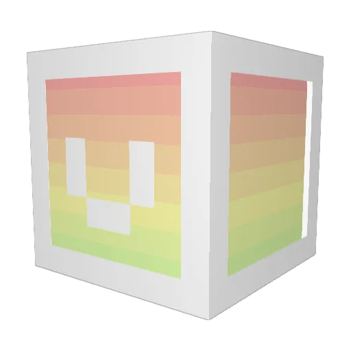 bukediao Minecraft avatar head, 3D render