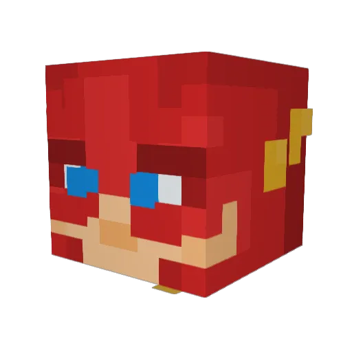 bukpao Minecraft avatar head, 3D render