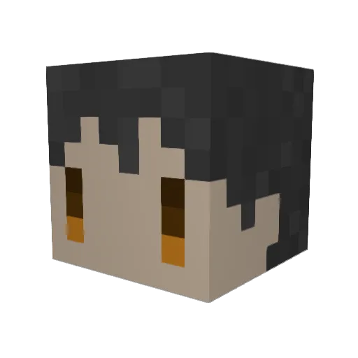 bukrangni Minecraft avatar head, 3D render
