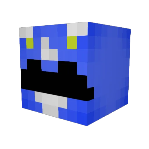 bukskee Minecraft avatar head, 3D render