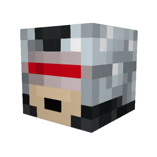 bukvil Minecraft avatar head, 3D render